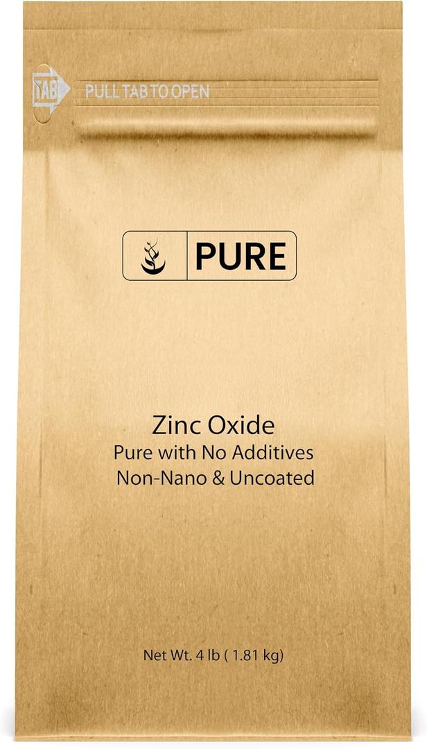 Pure Original Ingredients Zinc Oxide, Eco-Friendly Packaging, Non-Nano, (4 Pound)
