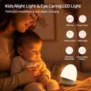 Touch Egg Night Light for Baby Nursery, Rechargeable Portable Kids Nightlight Lamp with 1-6H Feeding Timer, 3 Color Temperatures Dimmable, Ideal for New Moms of Toddlers
