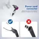 Hair Dryer Power Charger Cable Compatible with Dyson Hair Dryer Power Cord Cable Adapter Plug, 110V Cord Adapter Plug Compatible with Dyson, Replacement Power Cord Repair line Accessories