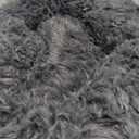 Dog Calming Beds for Small Medium Large Dogs - Round Donut Washable Puppy Dog Bed, Anti-Slip Faux Fur Fluffy Donut Cuddle Anxiety Cat Pet Bed(20" Dark Grey)