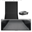 TripleAliners Truck Bed Mat Compatible with 2023 2024 2025 2026 Tesla Cybertruck Accessories Vehicle Perfectly Flush All Weather Protection TPE Heavy Duty Pickup Car Bed Cargo Mat, 3 Pieces