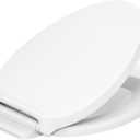KOHLER K-28004-0 Drift ReadyLatch Quiet Close Elongated Toilet Seat, White, Grip-Tight Installation, Slam Prevention