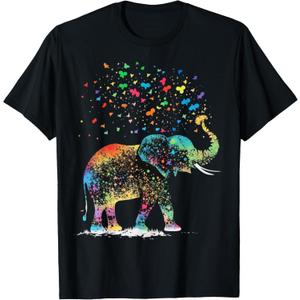 Cute Elephant Lover Animal on Elephant T-Shirt. M Size