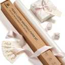 Vitalizart White Wrapping Paper Set 17" Pearly-Lustre With Silk Like Satin Ribbon & Gift Tags Recyclable Christmas Gift Wrapping Birthday Baby Shower Wedding Handmade Crafts 197"(16.4 Ft)