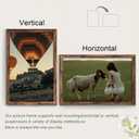 11x17 Picture Frame Brown, Classic Poster Frame for Horizontal or Vertical Wall Mounting, 1 Pack