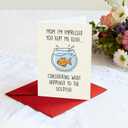 4 x PTRUKD Funny Mothers Day Card for Mom - Impressed You Kept Me Alive Dead Goldfish Joke - Sarcastic Mother's Day Greeting Card from Son Daughter, Mothers Day Gifts for Mom from Daughter Son