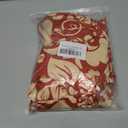 Stretch Dining Chair Seat Covers Set of 4,Dining Chair Slipcovers, Floral Printed Chair Covers,Soft Fabric Washable Upholstered Chair Seat Protector, No Rear Covers for Home Kitchen Dining Room (Redflame Flowers)