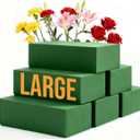 Pack of 12 Floral Foam Blocks, 8.9"x4.1"x2.7" Dry and Wet Flower Foam for Fresh and Artificial Flowers, Florist Styrofoam Flower Arrangements Supplies, Decorations for Wedding, Birthdays and Garden