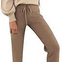 Fixmatti Women 2 Piece Colorblock Outfits High Neck Sweatshirt and Sweatpants Jogger Set Sweatsuit Khaki M
