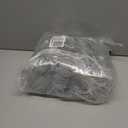 Velvet Christmas Ball Ornaments Set-46pcs Flocked Shatterproof Christmas Tree Decorations Plastic Xmas Decorative Hanging Ornaments for Xmas Holiday Home Decor,3 Sizes(Gray Blue)