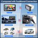 2026 Enhanced Carplay Screen for Car - 7" HD Portable Carplay & Android Auto with Bluetooth, HD Backup Camera, GPS Navigation, Siri, FM Radio, AUX, and Mirror Link Compatible with All Vehicles
