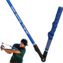 Golf Swing Trainer aid - Golf Training aid to Improve Hinge, Forearm Rotation, Shoulder turna and Grip.Portable Collapsible Swing Trainer Equipped with Golf Grip Trainer