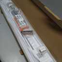 Ceiling Curtain Track, Curtain Track with Roller Hooks, 12ft - 15ft Ceiling Mounted Rail Set for Room Divider, White