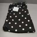 Cicy Bell Womens Polka Dot Barrel Jeans Baggy Wide Leg Denim Pants (Black, 16)