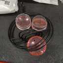 Humble Slim Hummingbird Feeder, 3 Pcs Metal Hanging Ant and Bee-Proof Hummingbird Feeders, Circular Humming Bird Feeders for Outdoor Garden Courtyard