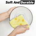 Artoid Mode Yellow Rabbit Flowers Bless Our Home Happy Easter Spring Kitchen Towels Dish Towels, 18x26 Inch Farmhouse Summer Decoration Cleaning Set of 4