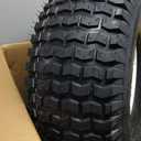 20x8-8 Lawn Mower Tires with Rim (3/16" Keyway), Replaces for Natural Rubber Turf Tires 20x8.00-8 (check Tire Sidewall) Pneumatic 4 Ply Tubeless |3.5" Offset | Bore ID 3/4"|965 Pounds Capacity (2 Pcs)