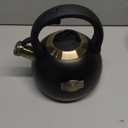 Tea Kettle for Stovetop, Food Grade Stainless Steel Water Kettle, Tea Pot for Home & Kitchen, 3.1 Quart (Black)