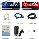 35000 Games in 1 Pandora Box Retro Arcade Game Console with Two Separate Host for PC & Projector & TV 3D 1-4 Players Category Favorite List Save/Search/Hide/Pause/Delete