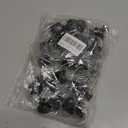 Cabinet Knobs, 30 PCS 30mm Dresser Knobs, Premium Drawer Knobs, Metal Furniture Handles, Black Zinc Door Knobs for Closet- 1-1/6 Inch Diameter Round Drawer Pulls Kitchen Knob Hardware with Screws DIY