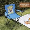 Margaritaville Folding Chair with Wireless Speakers, Beach Chair with Waterproof Wireless Speakers, 5 Hour Playback Time, 20 Foot Bluetooth Range, Cup Holder, Backpack, Padded Head and Neck Rest, Standard