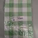 Smiry Rectangle Picnic Table Cloth, Elastic Waterproof Fitted Vinyl Tablecloths, Flannel Backed Buffalo Plaid Table Covers for Dining, Camping, Outdoor (Sage Green and White, 30" x 48")