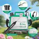 2026 Upgrade Battery Powered Garden Sprayer 2 Gallon, Electric Sprayer with USB Rechargeable Handle,3 Mist Nozzles, Retractable Wand, Adjustable Shoulder Strap,Weed Sprayers in Lawn & Garden