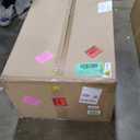 Amazon Basics - Welded Rectangular Outdoor Secure Wire Crate Kennel for Cat, Dog Large, Black, 102 x 48 x 72 inches