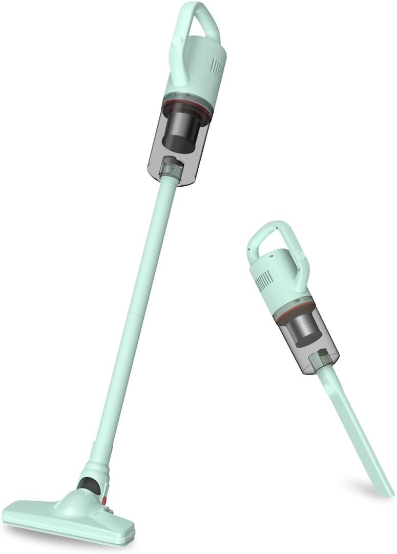 Cordless Vacuum Cleaner, Handheld Stick Mini Lightweight 2-in-1 Vacuum for Pet Hair Hardwood Floor Cat Litter Home Cleaning