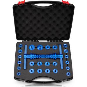 25PCS Bicycle Bearing Press Kit for Wheel Hub, Soft Tail Frame Pivot Point Installation with Bushing Tool