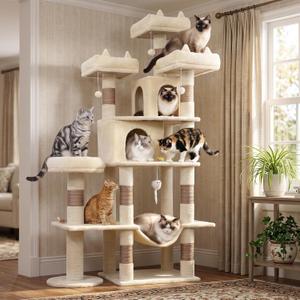 Cat Tower, 71 Inch Heavy Duty Cat Tree for Large Cats