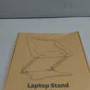 LOXP Adjustable Laptop Stand for Desk, Metal Foldable Laptop Riser, Portable Ventilated Cooling Lectern, Ergonomic Computer Notebook Stand Compatible with 10-15.6" Laptops