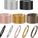 200PCS Key Rings, Split Bulk Keyrings for Keychain and Crafts (25mm) (Mixed Color)