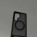 TORRAS Strong Magnetic & Seamless Stand for Samsung Galaxy S25 Ultra Case, Fit for MagSafe, MilGrade Drop Protection, Kickstand for Samsung Galaxy S25 Ultra Case, Translucent Back/Black Edge