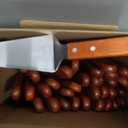 Yinkin 40 Pack Pie Server Pizza Spatula Stainless Steel Pie Spatula Wood Handle Easy to Grip Cake Cutter Slicers Utensils, 9.8 x 2.4 Inches