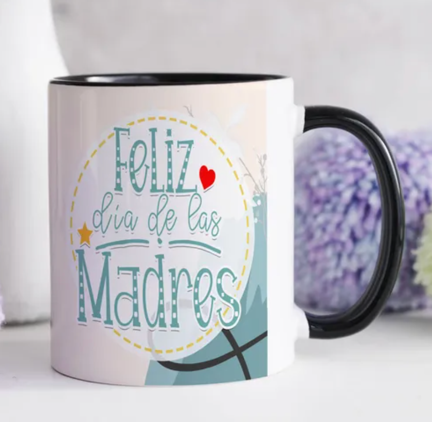POEKLSYNM Gift for Mom, Fun Pattern Coffee Cup - Mother's Day, Christmas, Mother's Birthday Gift - Creative Mug Gift Set -11 oz White Ceramic Cup
