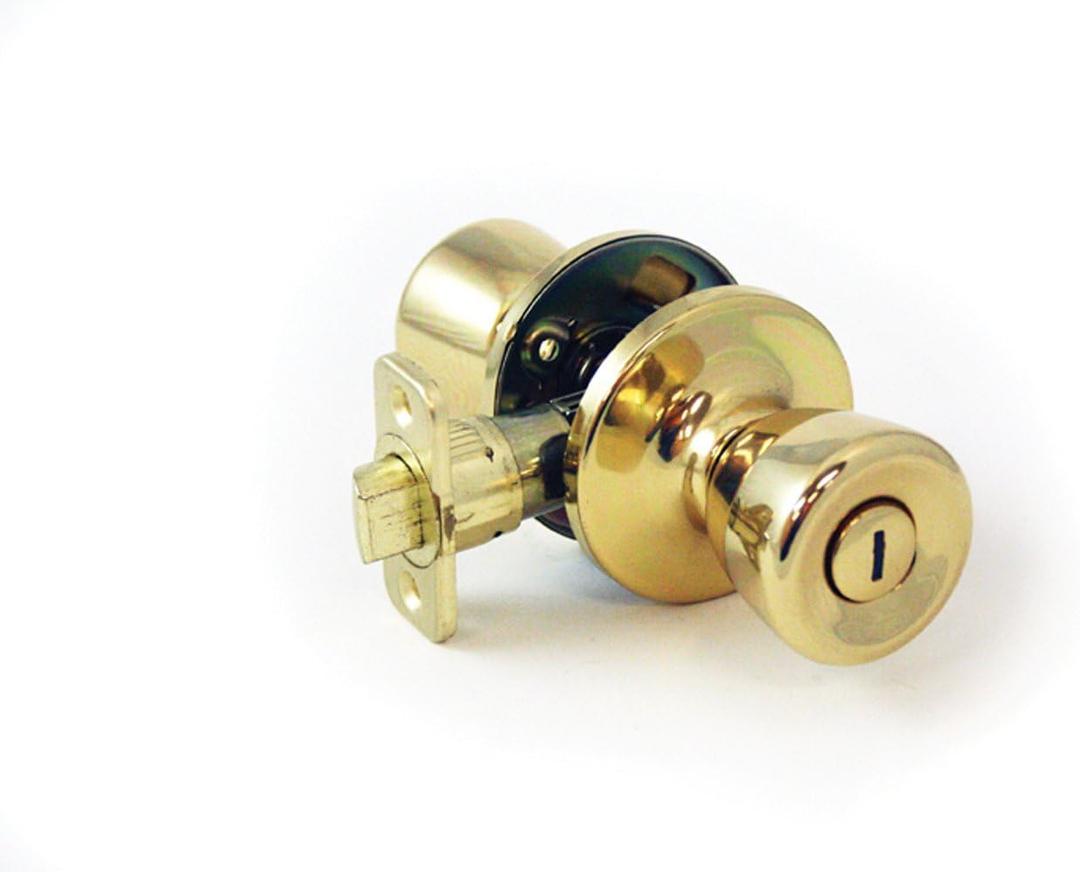 Lewis Hyman 1732601 Atlas Privacy Tulip Door Knob, Polished Brass