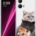 Case for Motorola Edge 2024,Lying Cute Cats Drop Protection Shockproof Case TPU Full Body Protective Scratch-Resistant Cover for Motorola Edge 2024/Motorola Edge Gen 5