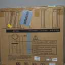 InnoTruth 29.540.75" Baby Gate for Stairs, 30" Tall Dog Gates for Doorways & Hallways, Safety Gate for Kids & Pets, Pressure-Mounted Walk-Through with Dual Lock & 2-Way Swing, White