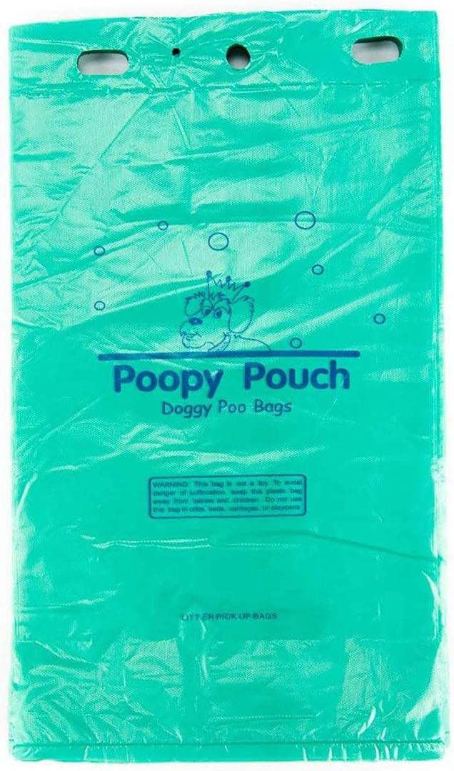 Header Pet Waste Station Bags - 2,400pcs of 8" x 13" Hanging Dog Waste Station Bags - Extra Thick (20 Microns), Durable, & Opaque Design - Single-Pull & Easily Disposable Refills