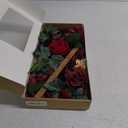 Ling's moment Fake Flowers Box, Faux Greenery Stems Silk Rose Artificial Ranunculus Foam Gardenia for Wedding Bouquets Centerpieces Table Decorations Floral Arrangement, Bordeaux Red, Deluxe Combo