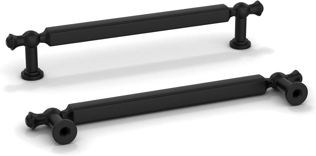 goldenwarm 10 Pack Black Cabinet Handles 5in Cabinet Pulls Matte Black Drawer Pulls Kitchen Drawer Handles Zinc Alloy Dresser Hardware for Bathroom Cupboard Bedroom, 128mm Hole Centers goldenwarm 10 Pack Black Cabinet Handles 5in Cabinet Pulls Matte Black Drawer Pulls Kitchen Drawer Handles Zinc Alloy Dresser Hardware for Bathroom Cupboard Bedroom, 128mm Hole Centers
