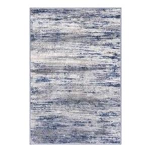 KOZYFLY Abstract Modern Washable 3x5 Area Rug Non-Slip Kitchen & Entryway Rug, Grey Blue Throw Rugs Indoor Mat for High-Traffic Door Entrance, Laundry, Nursery, Soft Bedroom Living Room Accent