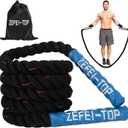 Jump Rope, 3.75 LB/2.65 LB Weighted Jump Rope for Fitness, Heavy Skipping Rope for Home Gym Workout, Weight Loss, Strength Training, Total Body Exercise Equipment