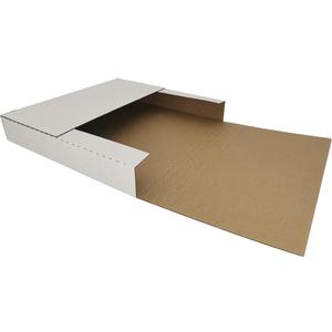 ROTCH 100 Pack Vinyl Record LP Shipping Mailer Boxes Perfect for Mailing Packing 12 inch Albums, 12.5x12.5x2'' in Height-Adjustable to Mail 1-6 LPs, White (EZ1212-100)