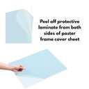 Icona Bay PET Plexiglass, Thin & Flexible Plastic Sheets (24x36 x 0.03 inch, Clear, 5 Pack), PET Sheeting is Pliable Unlike Acrylic, Easy to Cut for DIY Art Projects & Protective Barriers