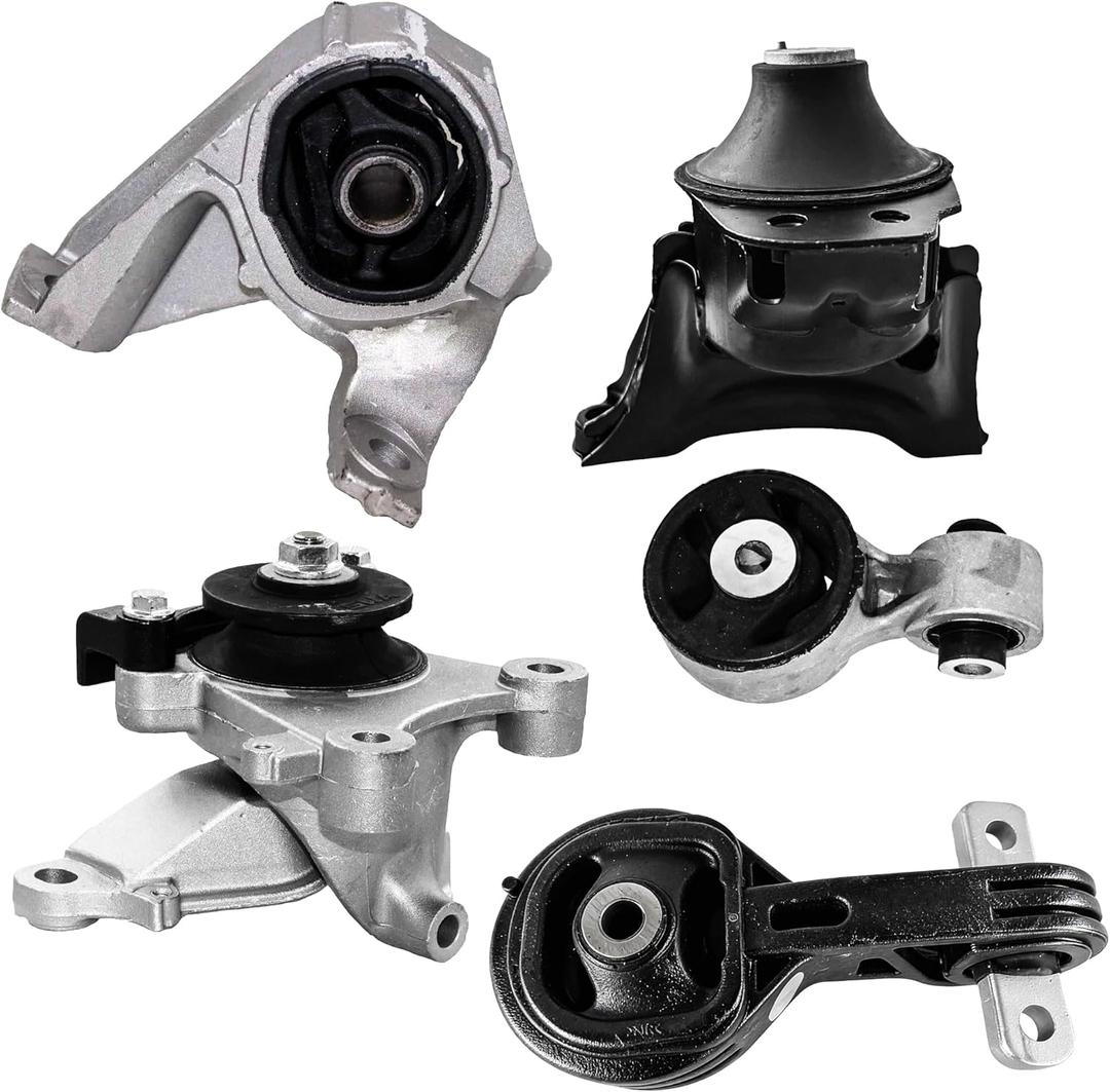 Engine Motor Mount and Transmission Mount Kit Compatible with 2006-2011 Honda Civic Coupe 2.0L L4 Engine Motor Mount Set, A4586 A65014 A4540 A4588 A4589