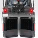 JHLion Jeep JK Tail Lights, Smoke Lens LED Tail Lights w/Turn Signal & Back Up Light with Brake Light for Jeep Wrangler JK JKU 2007-2018 (Smoke)