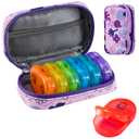 Travel Pill Organizer 2 Times A Day AM PM