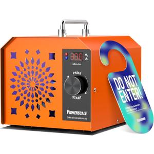 Powerscale Commercial Ozone Machine 250,000mg/h Odor Removal Intelligent Control Ozone Generator Odor Eliminator OZB3 for Large Homes Offices High Capacity Ozone Air Purifier to 21,000sq.ft. Orange